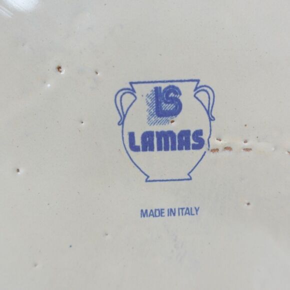 Lamas Italian Pottery Glazed Botanical Pot Utensils Vase 7.5" Tall x 6" Wide - Picture 7 of 7